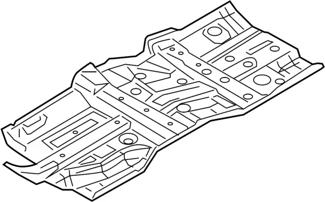 G43211PMMA - Body: Front Floor Pan for INFINITI: Q70L Image