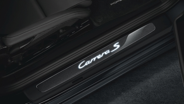 99104480037 - Exterior: Door Entry Guards In Carbon - Illuminated for Porsche: 911 Image