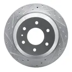 63148045L - : DFC Brake Rotor - Drilled and Slotted - Silver for DYNAMIC FRICTION Image