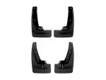 110138120138 - : Black MudFlap No-Drill DigitalFit® MudFlap Kit for WeatherTech Image