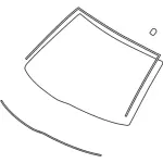 8G1Z5403100AA - : Windshield for Ford: Taurus | Mercury: Sable Image