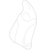 17791016023D57 - Body: Seat Back Cover for Mercedes-Benz Image