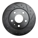 63373053R - : DFC Brake Rotor - Drilled and Slotted - Black for DYNAMIC FRICTION Image