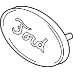 4F1Z8A223AA - Body: Emblem for FORD Image