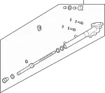 89115441A - : Outer Tie Rod Adjust Nut for INFINITI: G35, M35h, Q45, Q50, Q60, Q70, Q70L Image