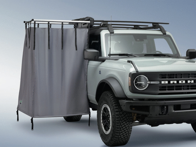 VNB3Z99000C38B - : Roof Rail Mounted Camping Shower for Ford: Bronco, Bronco Sport, Expedition, Explorer | Lincoln: Navigator Image