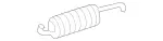 2227500136 - Trunk Lid: Extension Spring for Mercedes-Benz Image