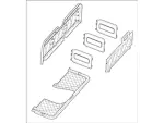 F7UZ15115A00AAD - Body: Storage Compartment for Ford: E-150 Econoline, E-150 Econoline Club Wagon, E-250 Econoline, E-350 Econoline, E-350 Econoline Club Wagon, E-350 Super Duty, Econoline Super Duty Image