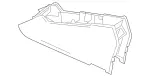 16668038038R01 - Body: Console for Mercedes-Benz Image
