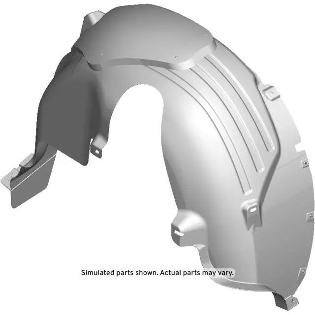 95142656 - : Rear Passenger Side Wheelhouse Liner with Air Deflector, Nuts, and Bolts for Chevrolet: Trax Image