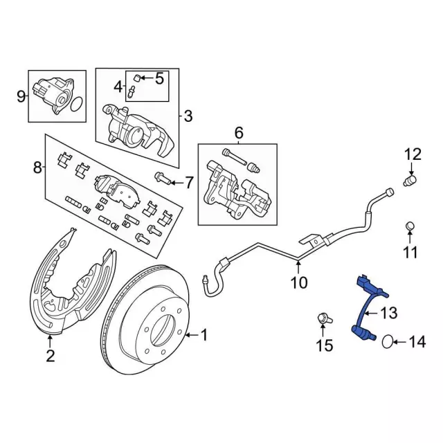 ABS Wheel Speed Sensor - Ford (MB3Z-2C190-H)
