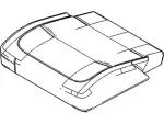 AA8Z7463804ED - Body: Cushion Cover for Ford Image