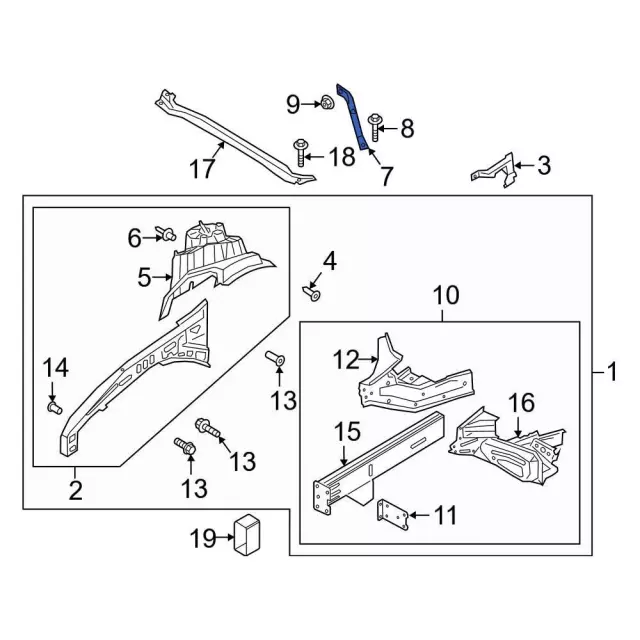 Support Bracket - Ford (N1MZ-16A201-A)