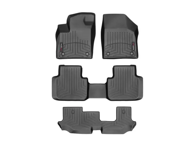 441084143 - : Black FloorLiner™ DigitalFit®, Front, 2nd Row &amp; 3rd Row for WeatherTech Image