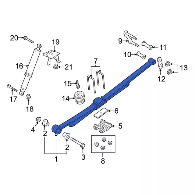 Leaf Spring - Ford (KB3Z-5560-E)