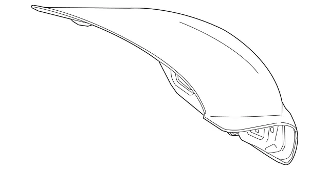 2057500075 - : Trunk Lid for Mercedes-Benz: C350e, C400, C450 AMG, C63 AMG Image