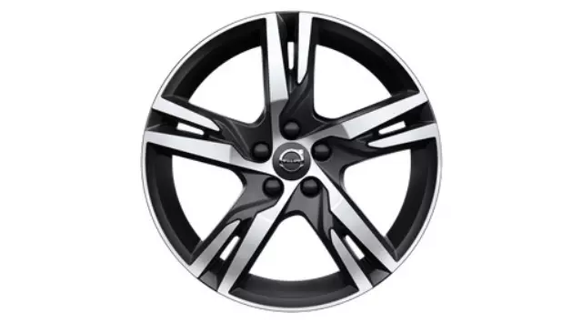 31445812 - Wheels: 18-Inch 5-Double Spoke Matte Black Diamond Cut for Volvo Image