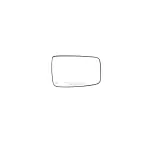 68050298AA - Doors, Door Mirrors and Related Parts: Mirror Replacement Glass, Right for Mopar Image