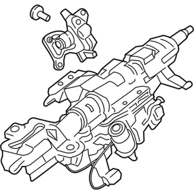 JC3Z3C529V - Steering: Steering Column for Ford: F-250 Super Duty, F-350 Super Duty, F-450 Super Duty Image