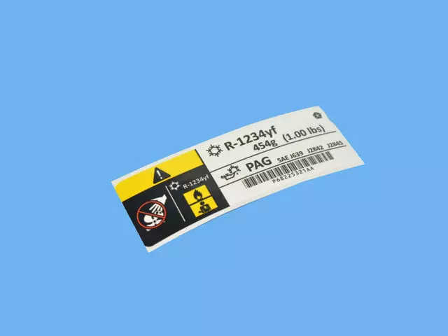 68225321AA - : Air Conditioning System Label for Mopar Image