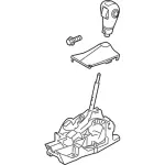 GG1Z7210AB - : Gear Shift Assembly for Ford: Police Interceptor Sedan, Special Service Police Sedan, Taurus Image