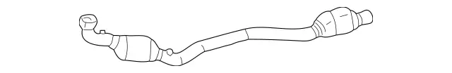 230490451964 - : Exhaust Pipe for Mercedes-Benz: SL550 Image