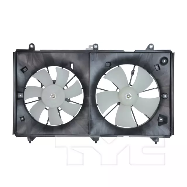 620690 - : Dual Radiator and Condenser Fan Assembly - Replaces Honda 19030-RAA-A01, 19015-RAA-A01, 38611-RAA-A01 for TYC Image