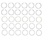 S96836STD - : Engine Piston Ring Set for Enginetech Image