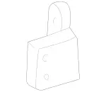 2207300837 - Body: Hinge for Mercedes-Benz Image