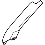 8A8Z7403599CF - Body: Windshield Pillar Trim for FORD Image