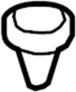 155309891 - Body: Pkg Tray Trim Clip for Infiniti Image