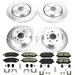K7576 - : Z23 Daily Driver Carbon-Fiber Ceramic Brake Pad and Drilled &amp; Slotted Rotor Kit for PowerStop Image