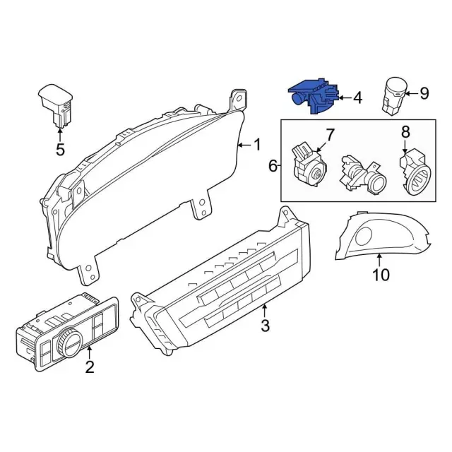 Cabin Air Temperature Sensor - Ford (L1MZ-19E906-A)