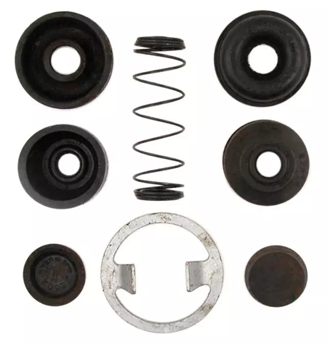 18031245 - : Rear Drum Brake Wheel Cylinder Repair Kit with Clip, Spring, Boots, and Caps for GM Image