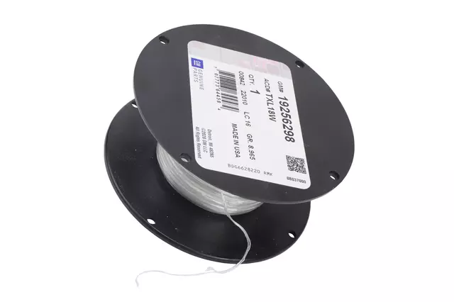 50 ft Spool of White 18 Gauge Thin Wall TXL Wire - ACDelco (TXL18W)