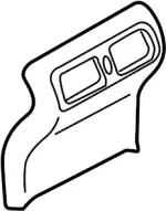 969301NF0A - Body: Rear Panel for INFINITI: G25, G37, Q40, Q60 Image