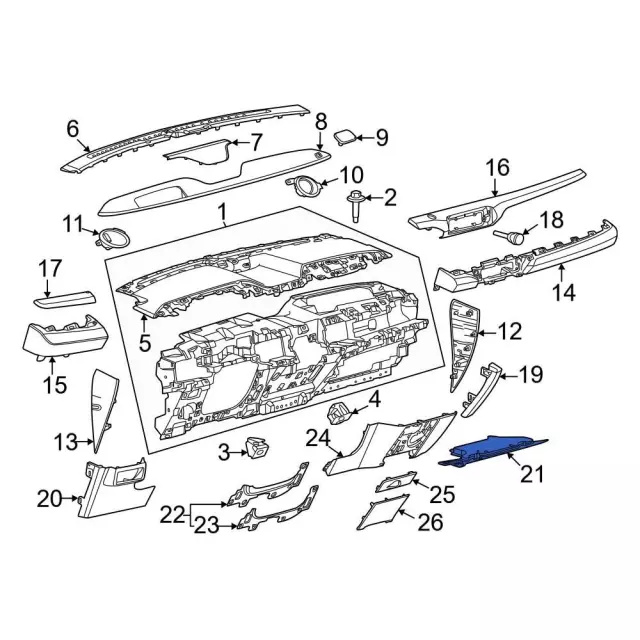 LJ8Z58046A25AA - Body: Insulator for Ford: Mustang Mach-E Image