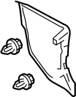 66900JK90B - : Cowl Kick Panel for Infiniti Image