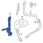 7L2Z7860044AA - Electrical: Buckle End for Ford: Explorer | Mercury: Mountaineer Image