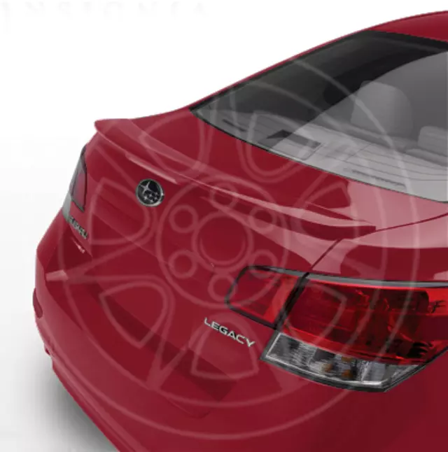 E721SAJ000P4 - Exterior: Rear Spoiler - Venetian Red Pearl for Subaru: Legacy Image