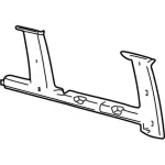 3C2Z1631005AAA - Body: Quarter Trim Panel for Ford Image