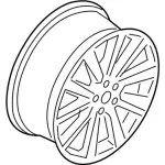 GD9Z1007A - : Wheel, Alloy for Lincoln: Continental Image