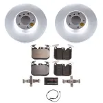 ESK6653 - : Genuine Geomet Coated Rotors, ECE-R90 Brake Pads + Hardware Kit for PowerStop Image