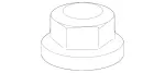 6564 - Fuel System: Nut for Mercedes-Benz Image