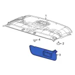 9C2Z1504104FB - Body: Sun-visor for Ford: E-150, E-250, E-350 Super Duty, E-450 Super Duty Image