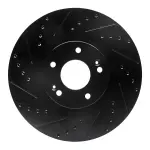 63321031L - : DFC Brake Rotor - Drilled and Slotted - Black for DYNAMIC FRICTION Image