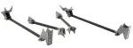 18987999 - : Triangulated Four Link , Universal Weld-in with black powder coated bars. for Ridetech Image
