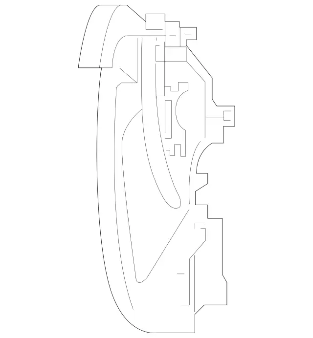2538870100 - Detachable Parts: Airflow Serration for Mercedes-Benz: GLC300, GLC43 AMG, GLC63 AMG, GLC63 AMG S Image image