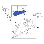 LJ6Z7831012BB - Body: Upper Trim for Ford: Escape Image
