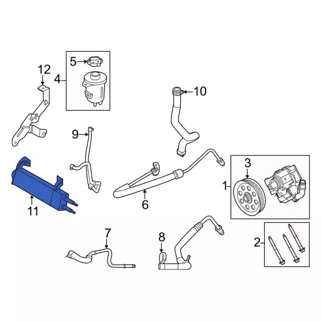 Power Steering Cooler - Ford (PC3Z-3D746-C)